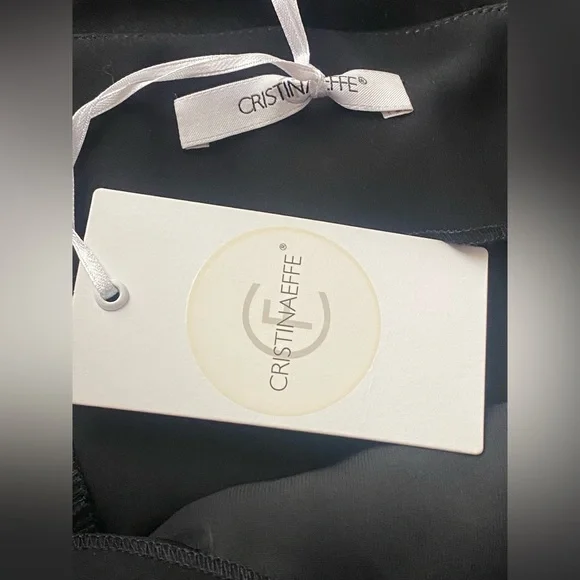 CristinaEffe’s Elegant Black Strapless Evening Gown - Picture 6 of 12